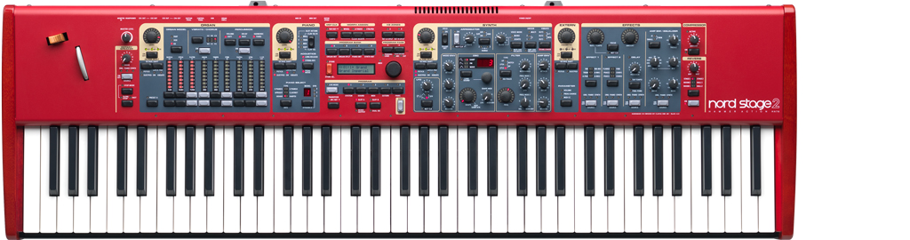 Nord Housse anti-poussière pour piano Nord Stage/Stage 2 Compact 73 Rouge 