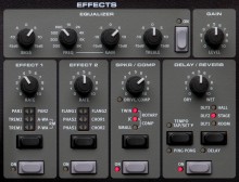 The Electro 4 Effect section (all models)